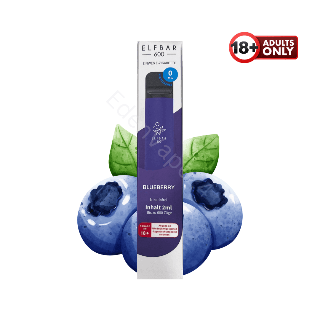 Elfbar 600 - Blueberry - Nikotinfrei - EdenVape24